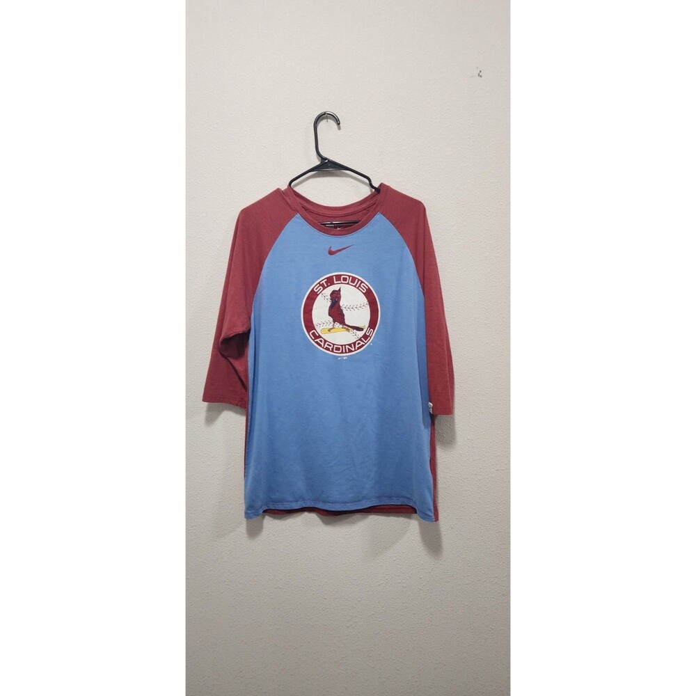 VTG Y2K Nike Team St .Louis Cardinals Shirt Tee Men's Large MLB  Center Swoosh L